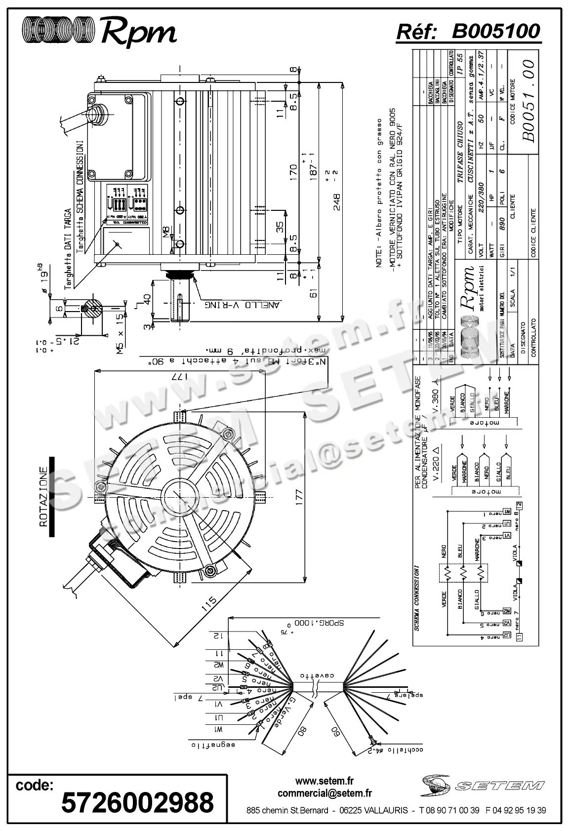 5726002988-MOTEUR RPM B005100