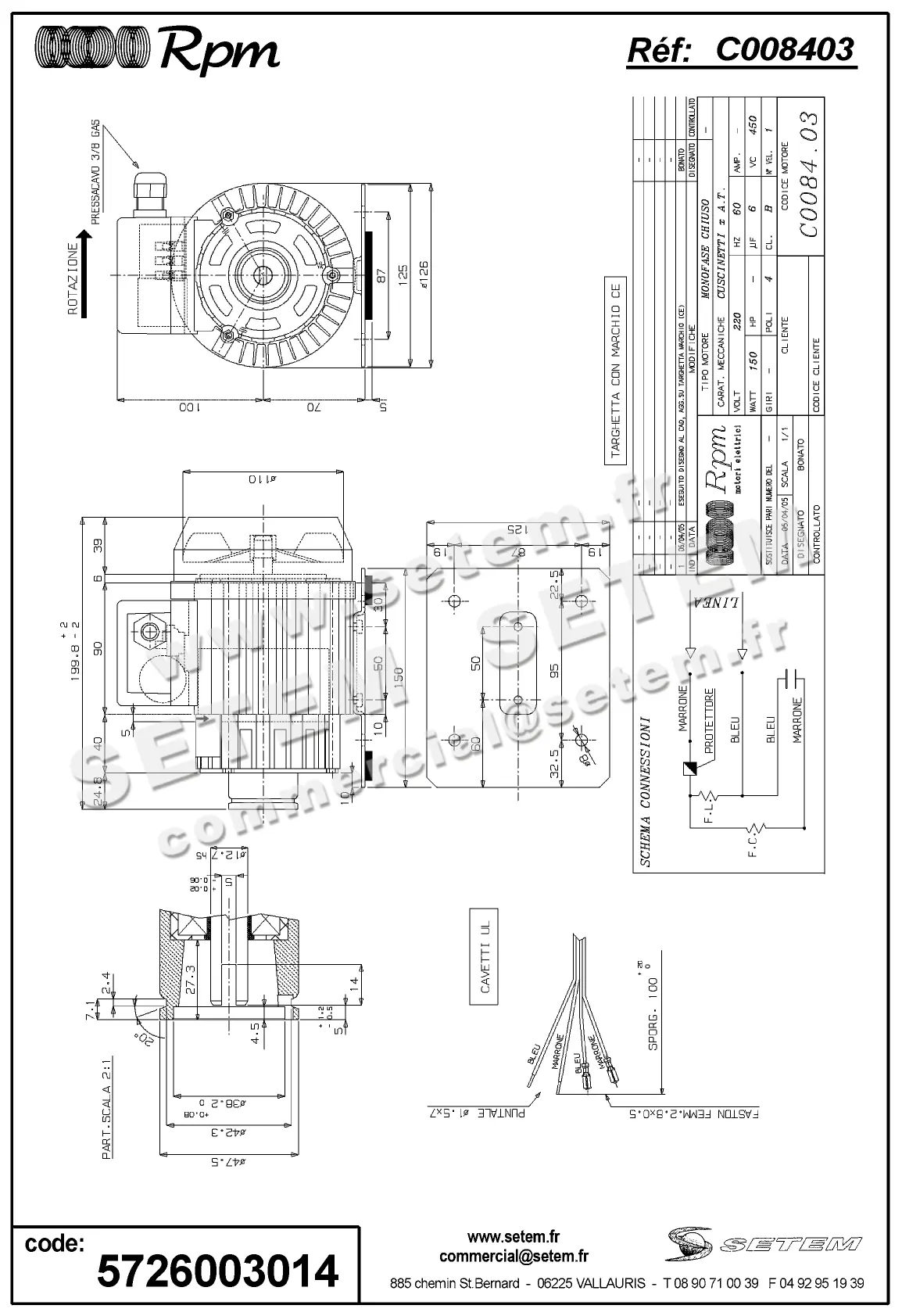 5726003014-MOTEUR RPM C008403
