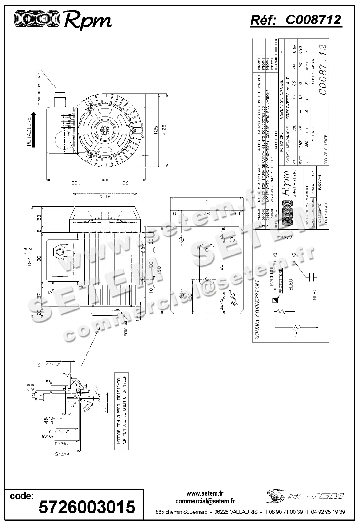 5726003015-MOTEUR RPM C008712