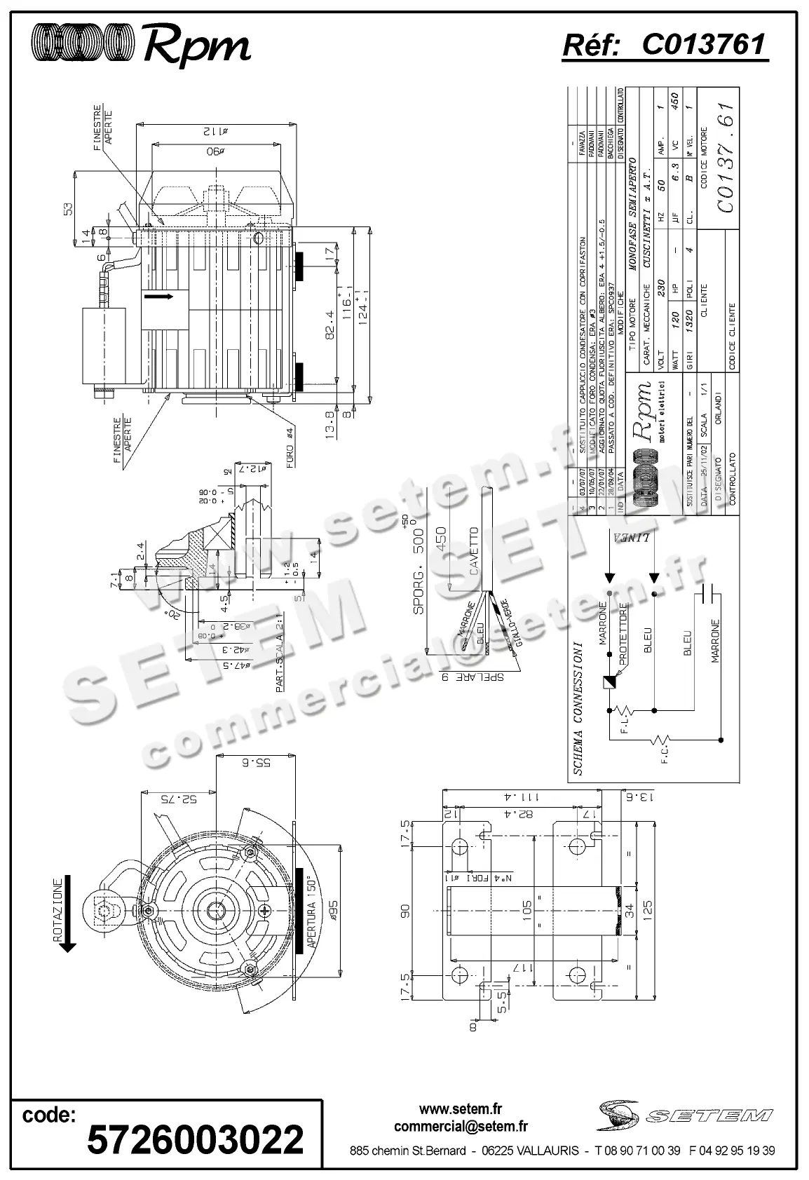 5726003022-MOTEUR RPM C013761