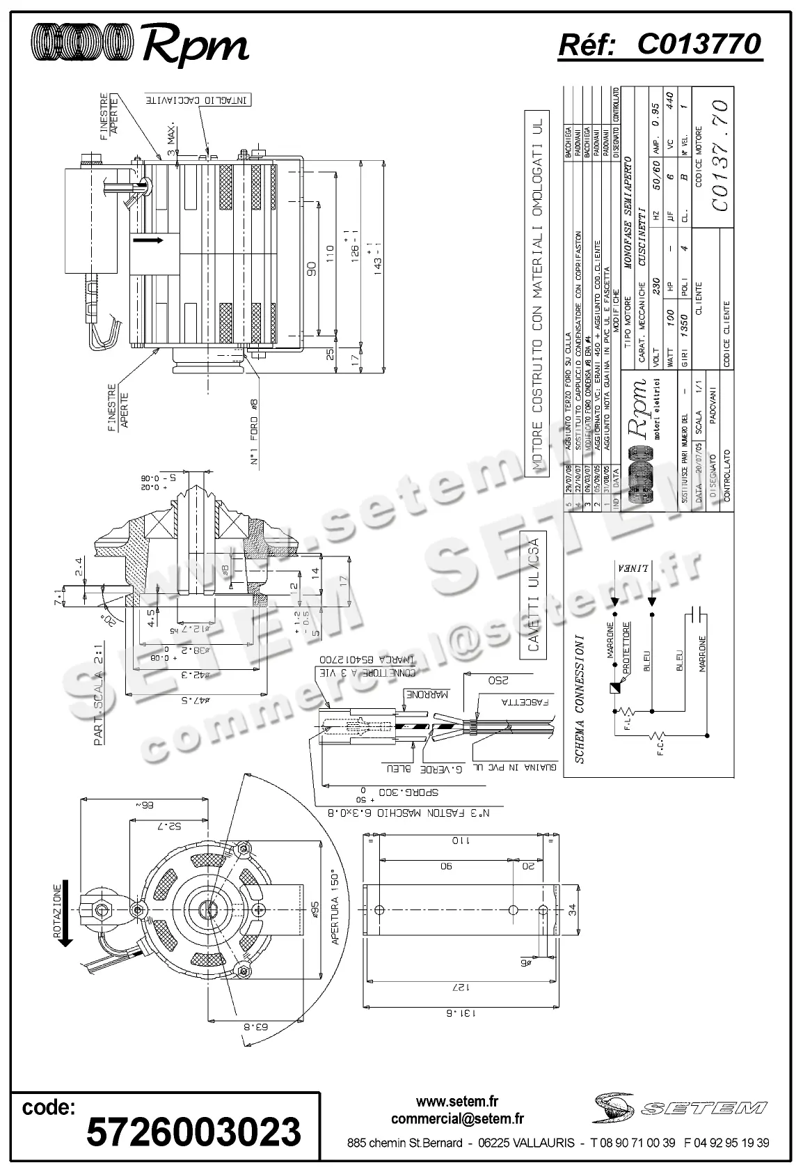 5726003023-MOTEUR RPM C013770