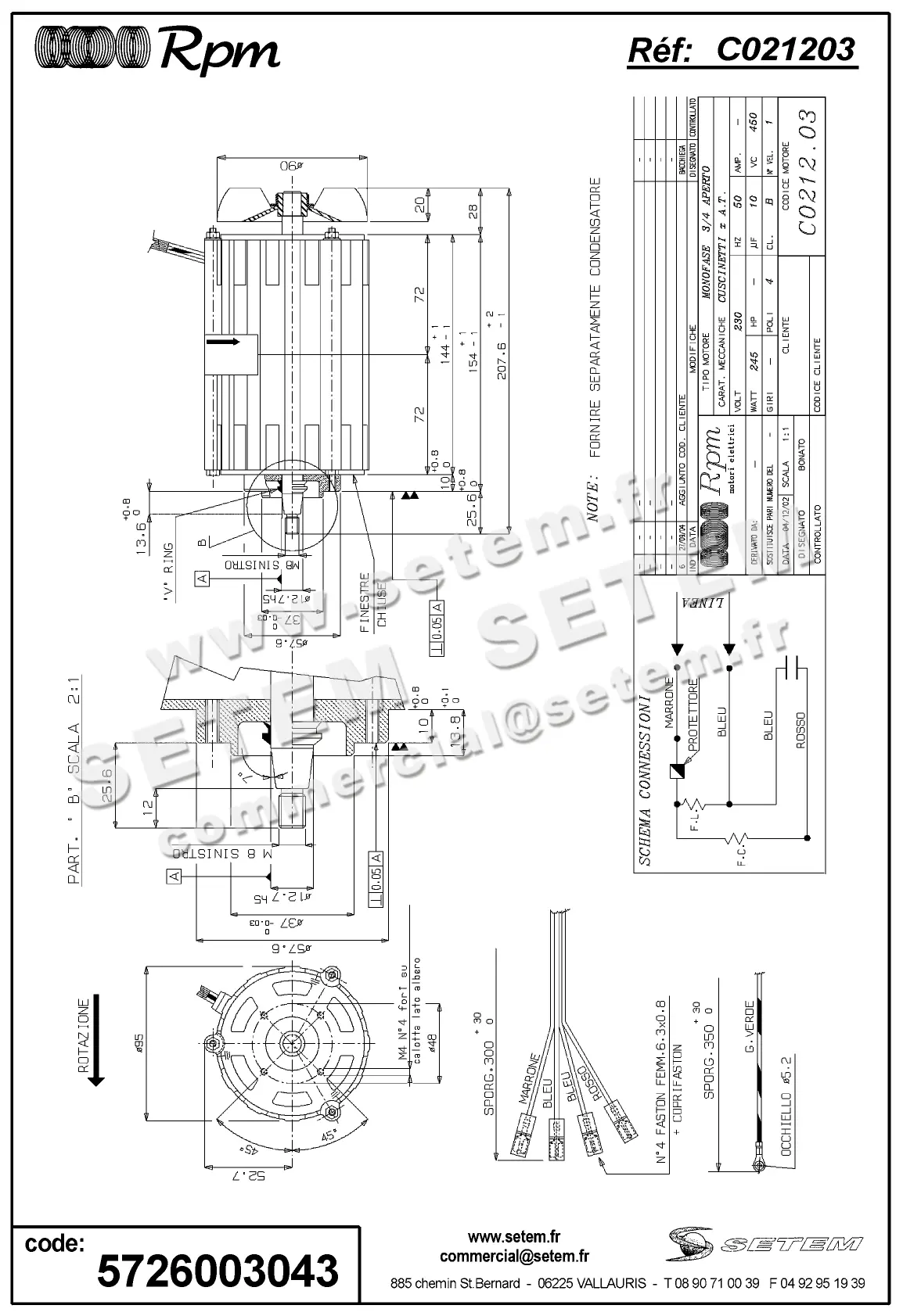 5726003043-MOTEUR RPM C021203