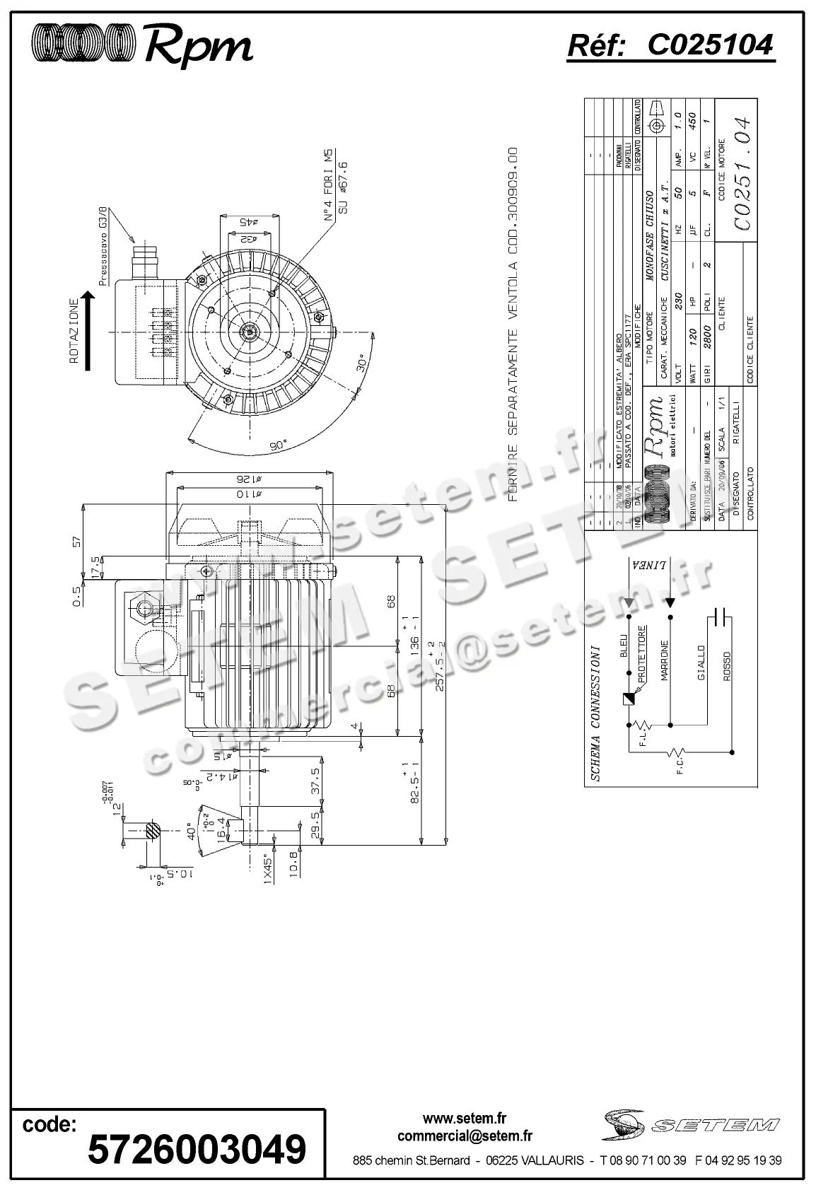 5726003049-MOTEUR RPM C025104