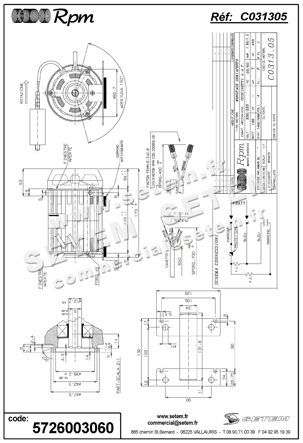 5726003060-MOTEUR RPM C031305