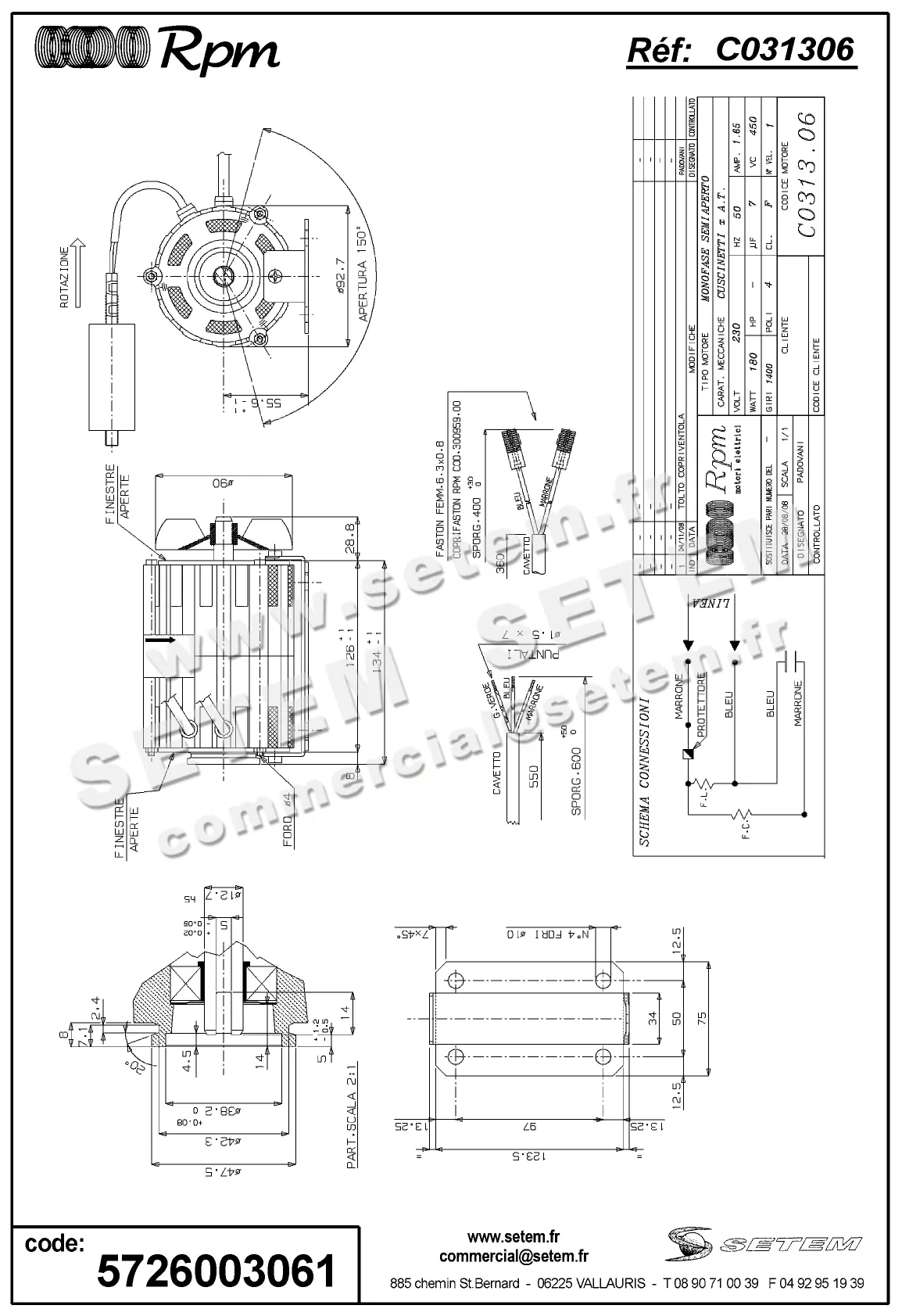 5726003061-MOTEUR RPM C031306