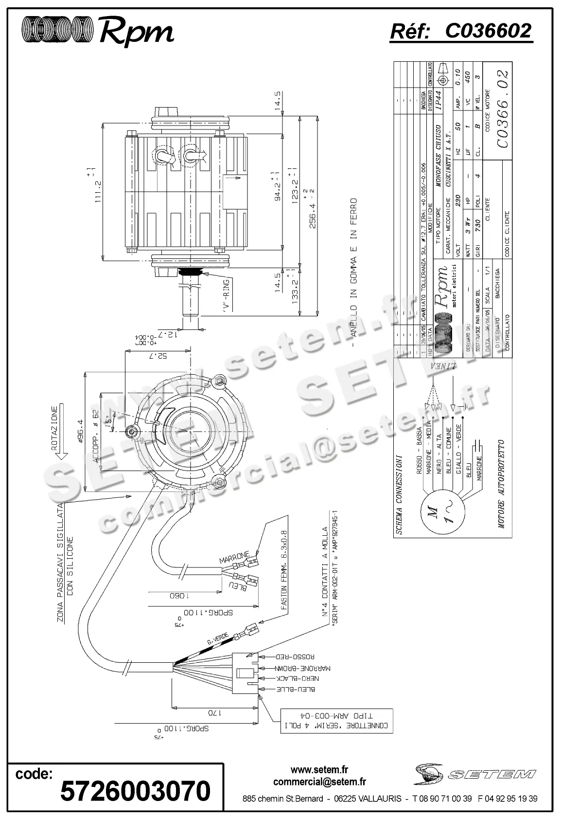 5726003070-MOTEUR RPM C036602