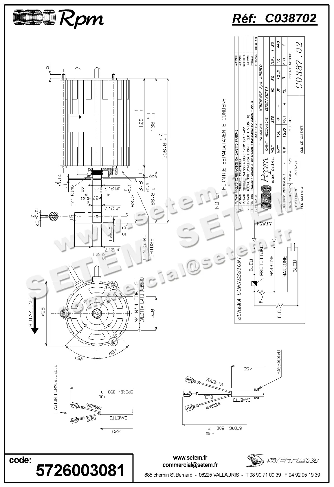 5726003081-MOTEUR RPM C038702
