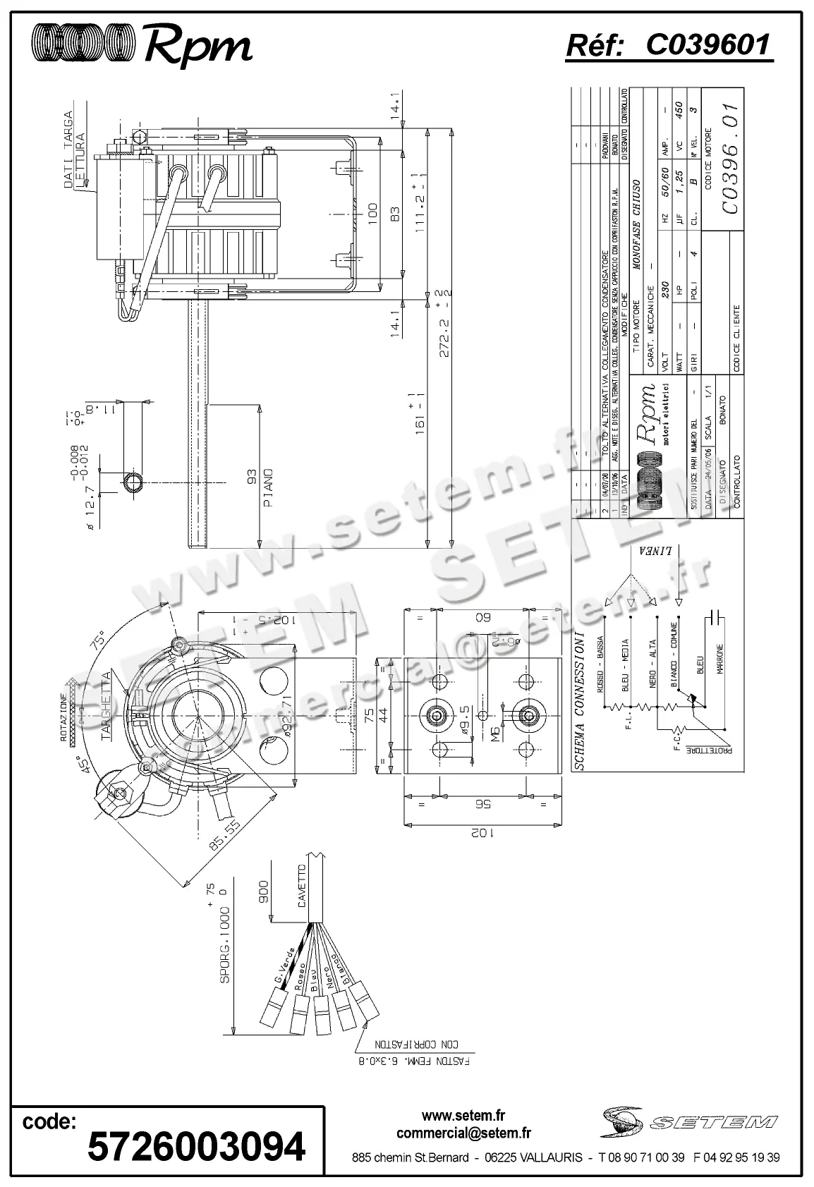 5726003094-MOTEUR RPM C039601
