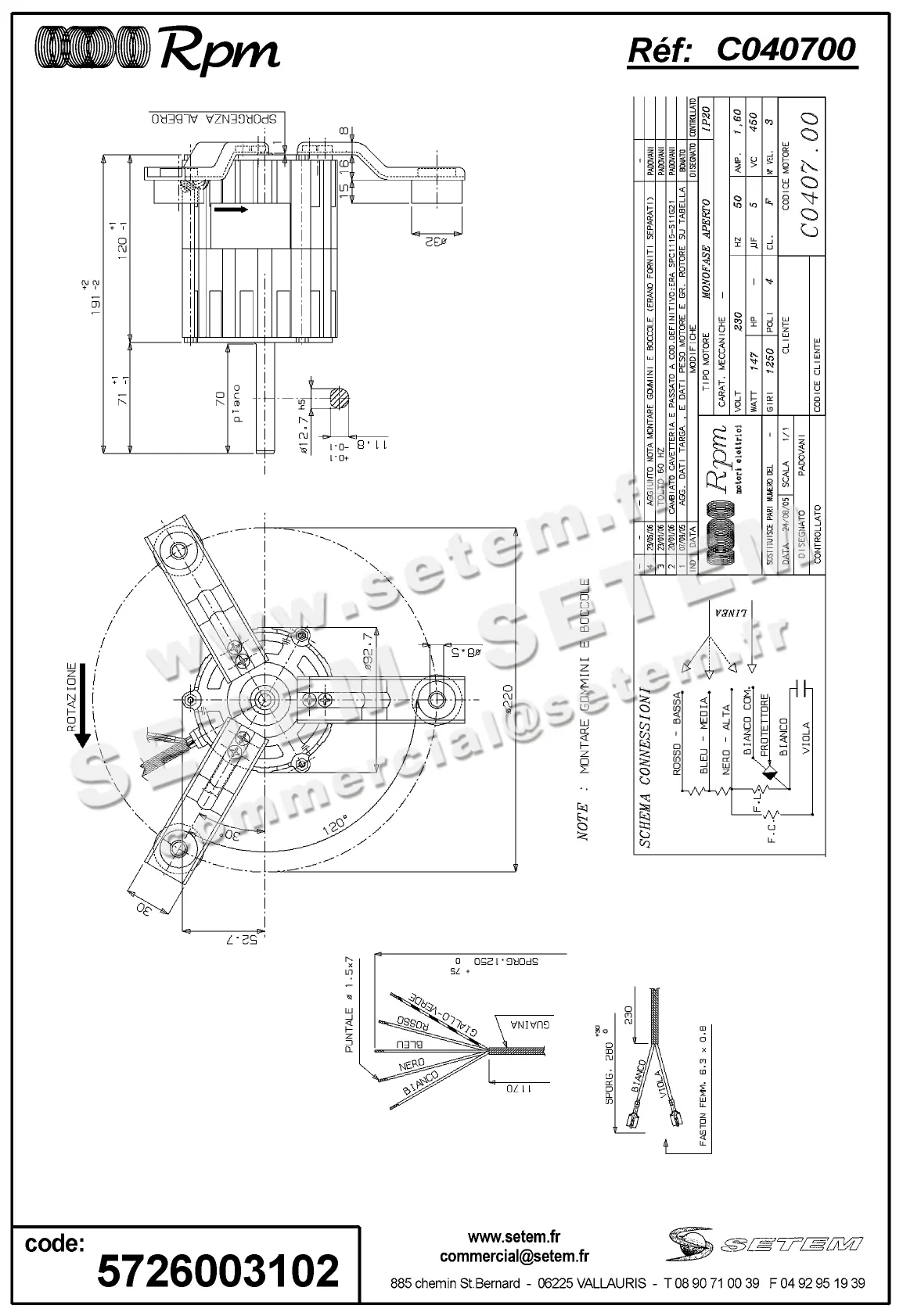 5726003102-MOTEUR RPM C040700