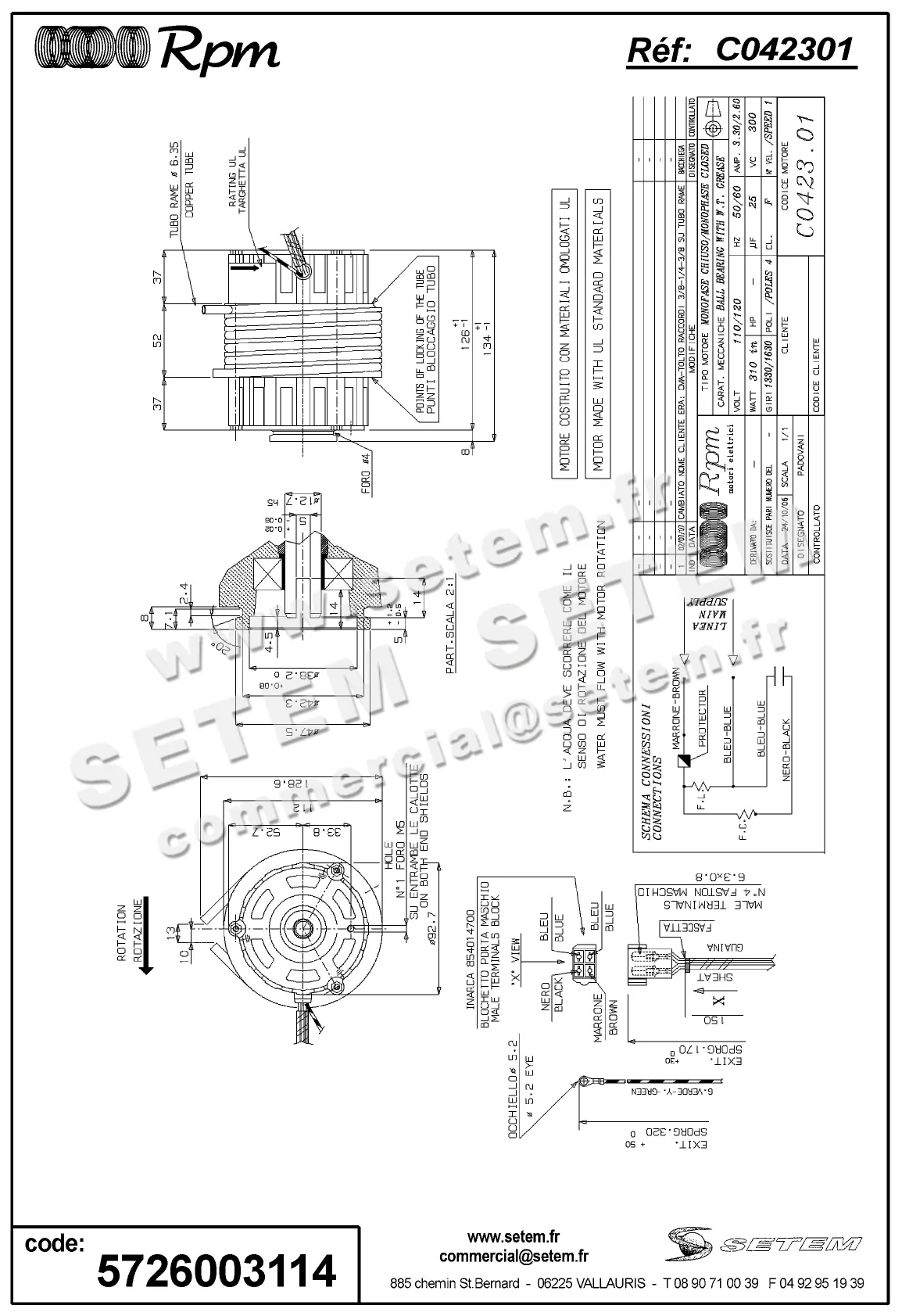 5726003114-MOTEUR RPM C042301