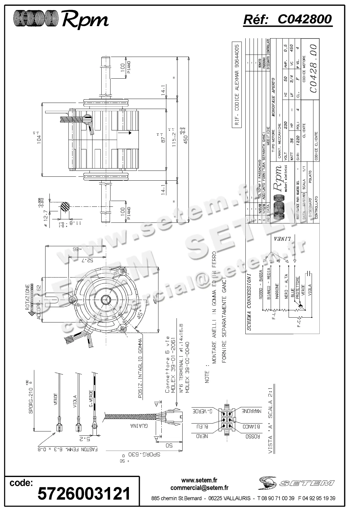 5726003121-MOTEUR RPM C042800