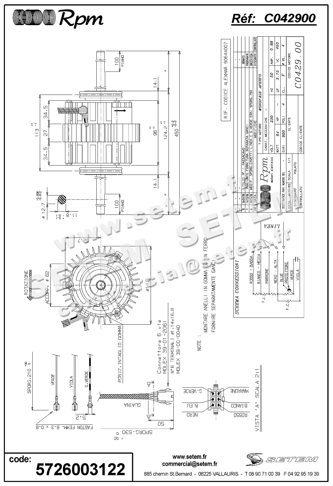 5726003122-MOTEUR RPM C042900
