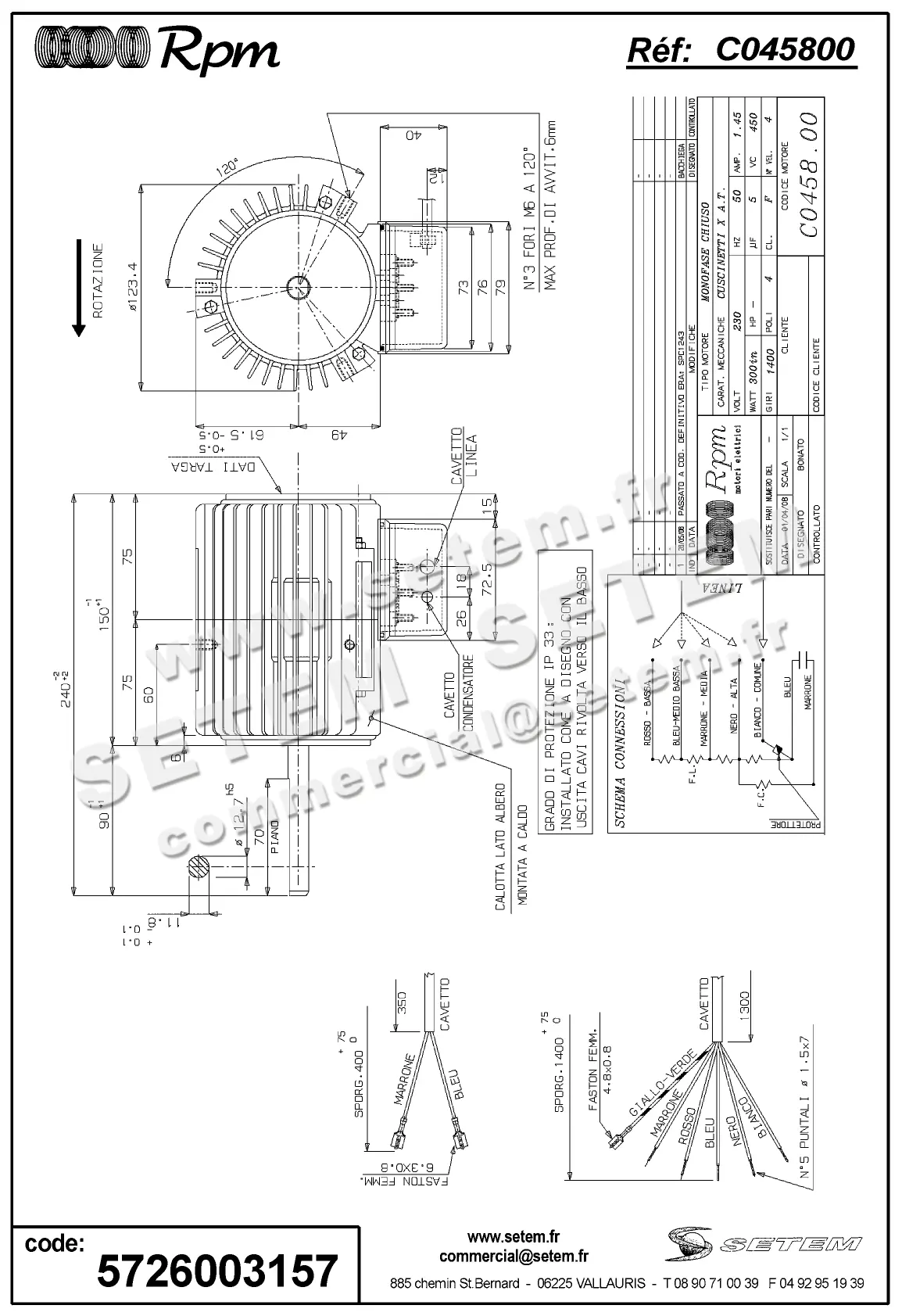 5726003157-MOTEUR RPM C045800