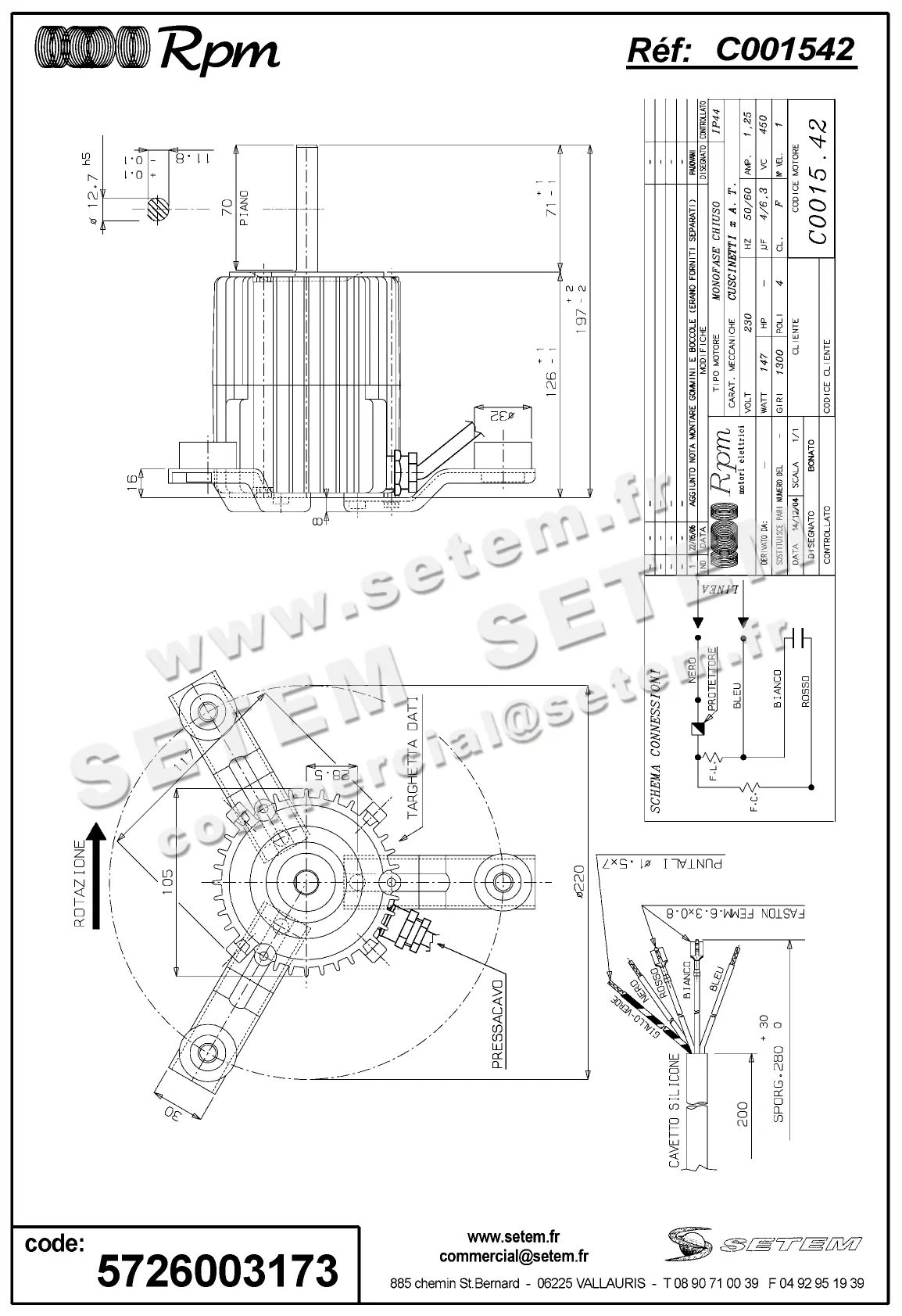 5726003173-MOTEUR RPM C001542