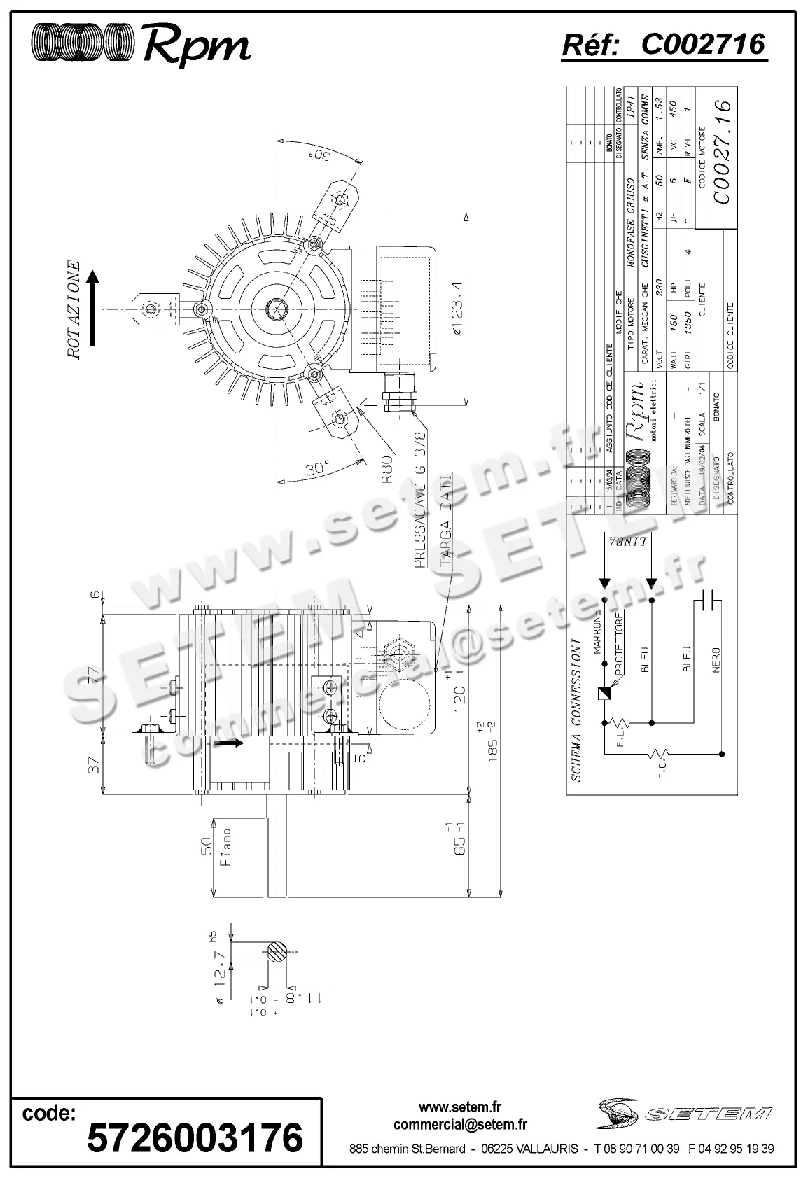 5726003176-MOTEUR RPM C002716