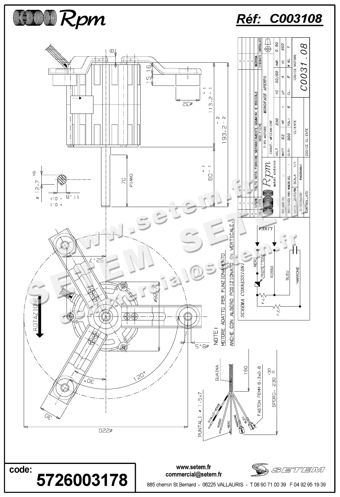 5726003178-MOTEUR RPM C003108