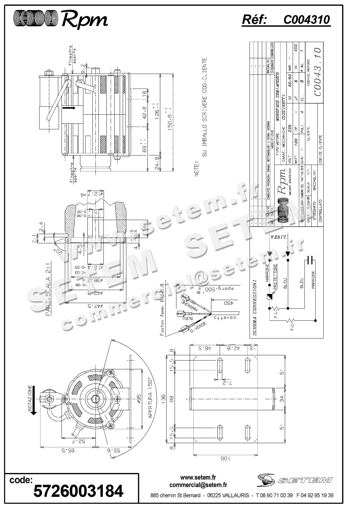 5726003184-MOTEUR RPM C004310