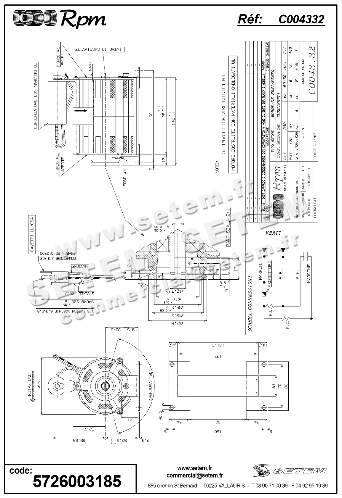 5726003185-MOTEUR RPM C004332