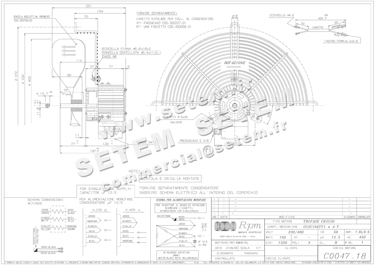 5726003189-VENTILATEUR RPM C004718 5