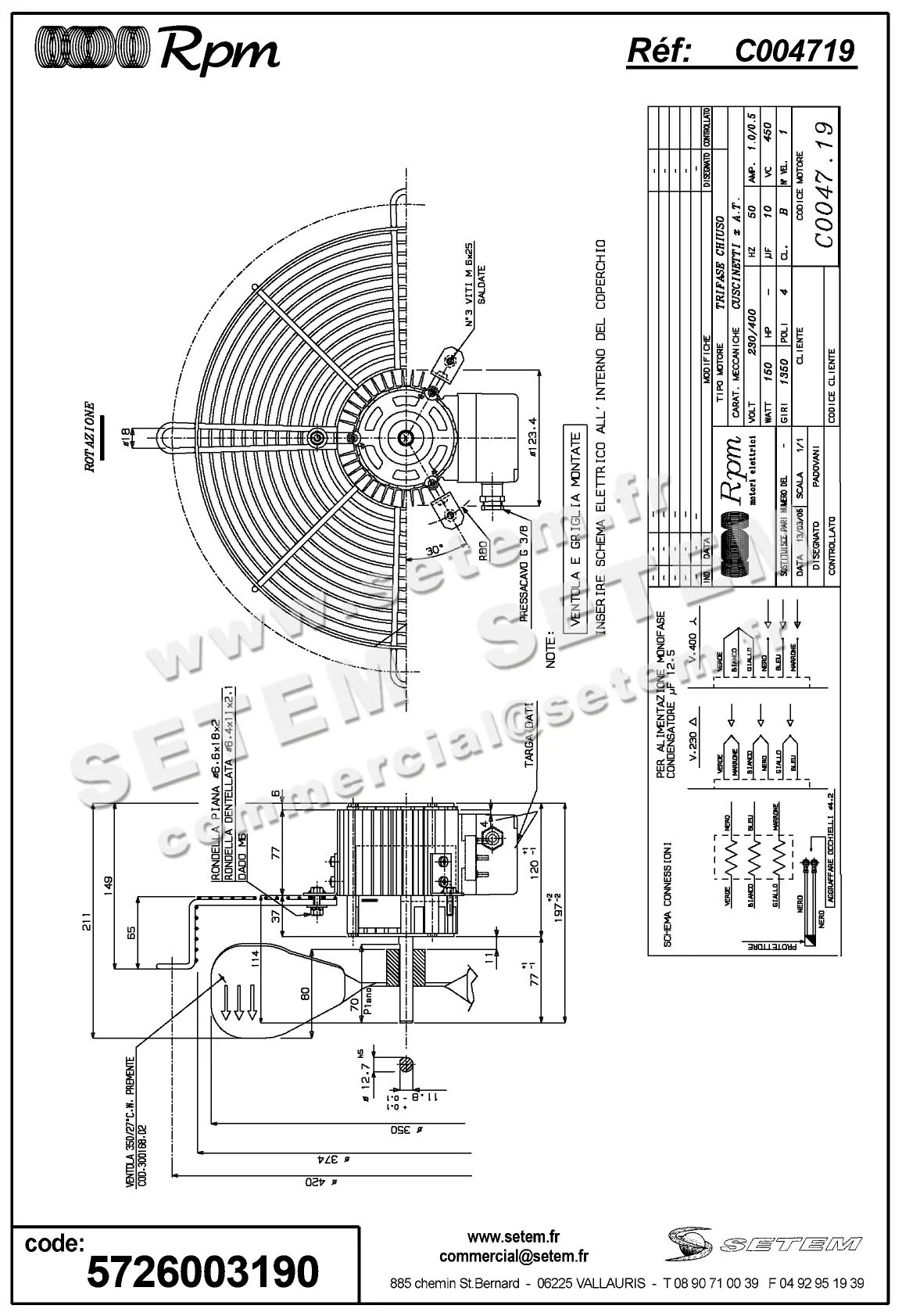 5726003190-MOTEUR RPM C004719