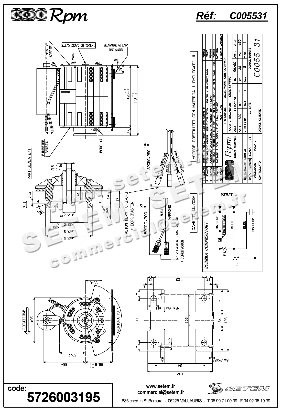 5726003195-MOTEUR RPM C005531
