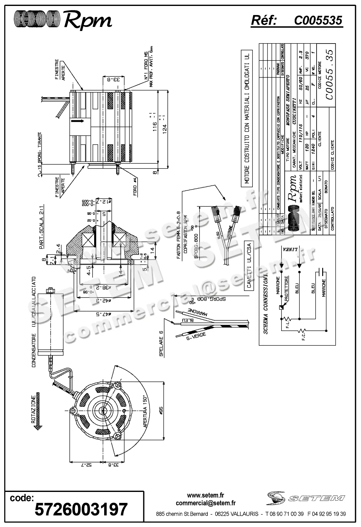 5726003197-MOTEUR RPM C005535