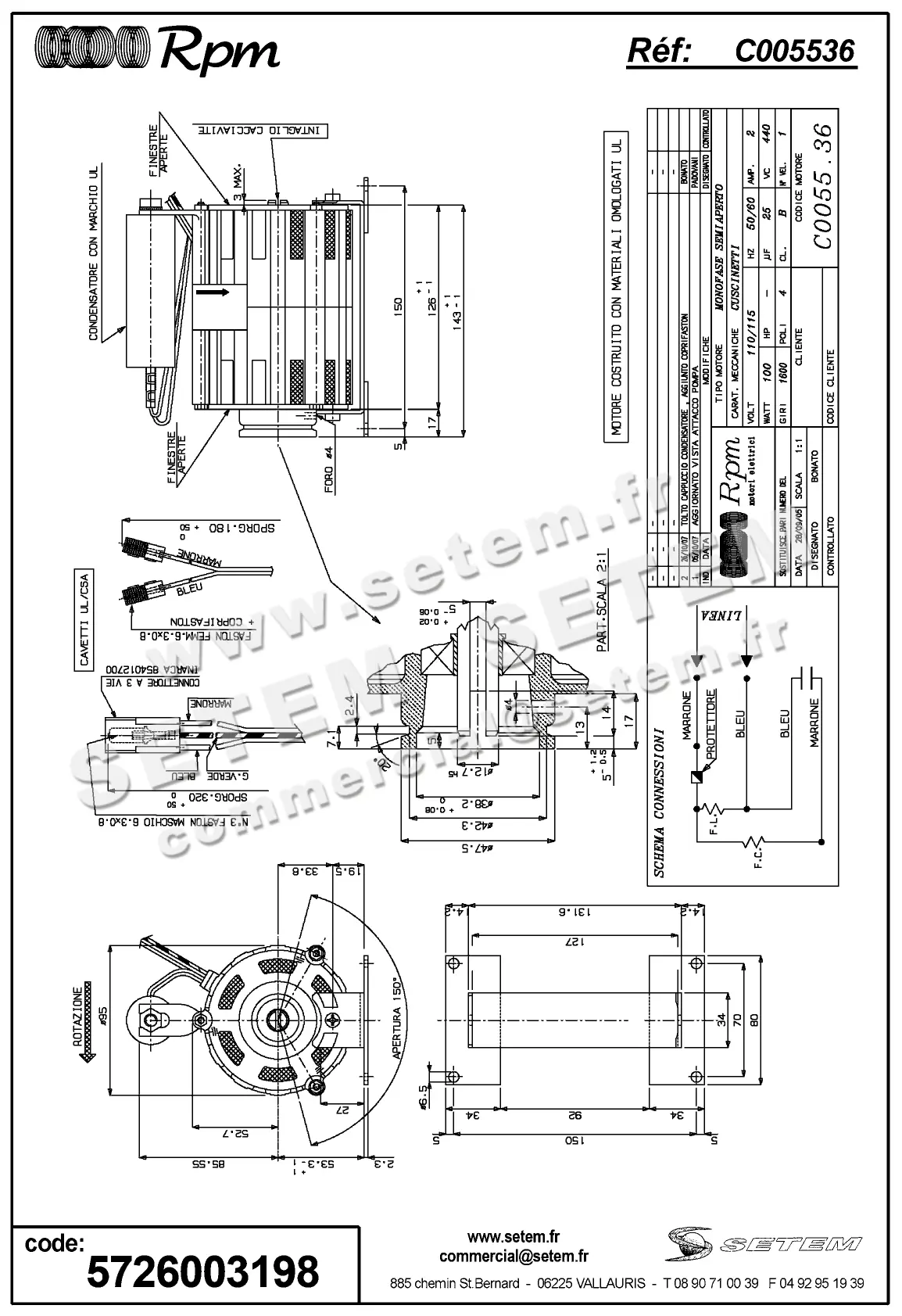 5726003198-MOTEUR RPM C005536