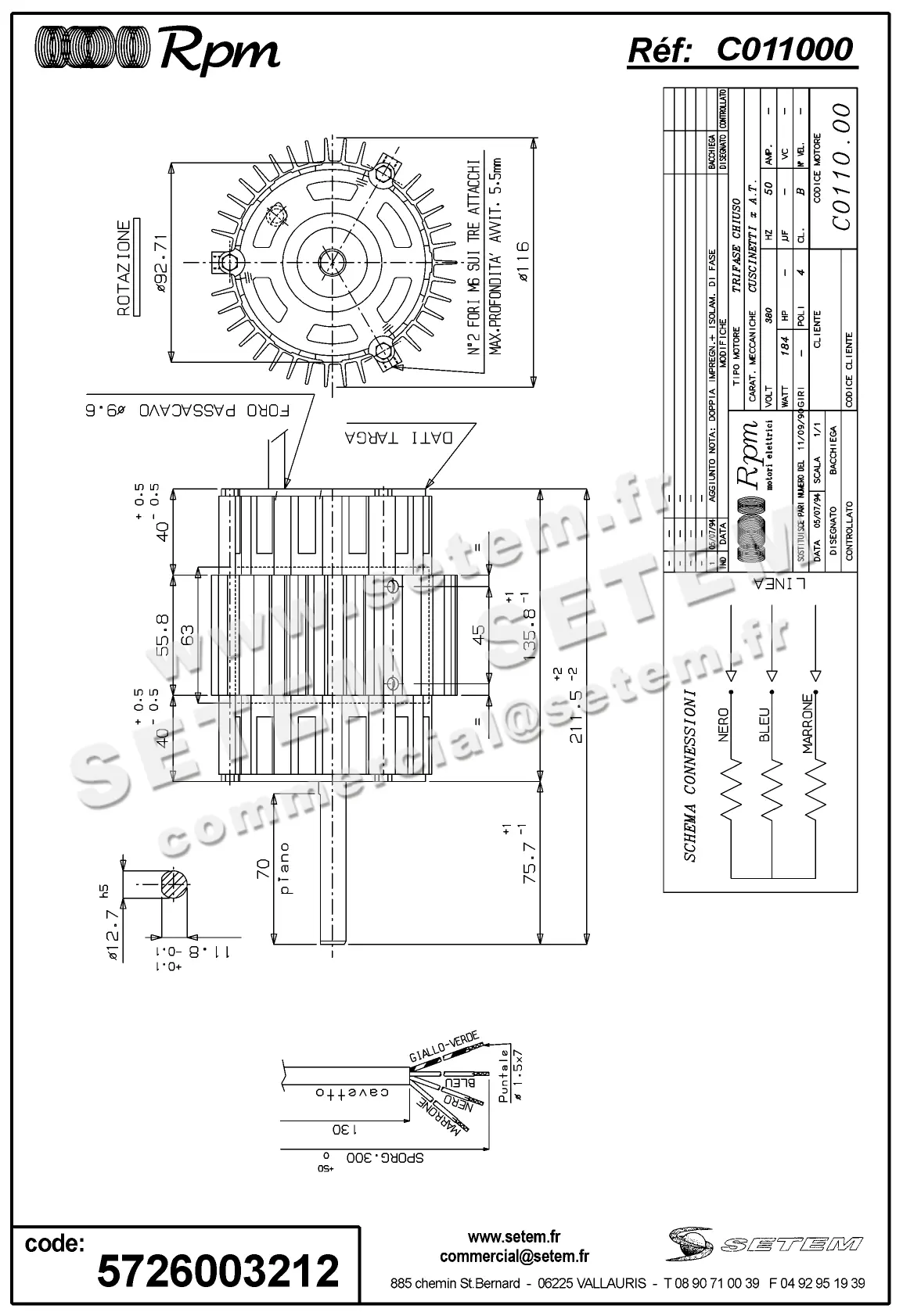 5726003212-MOTEUR RPM C011000