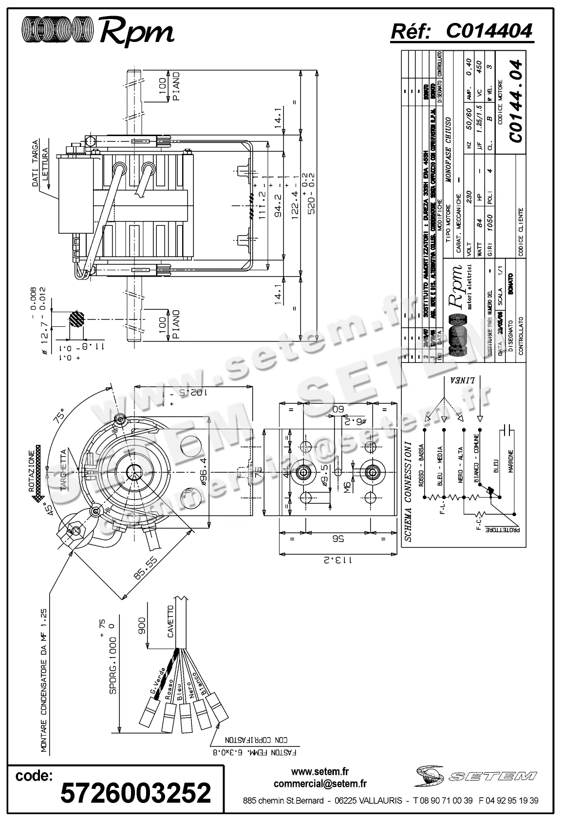 5726003252-MOTEUR RPM C014404