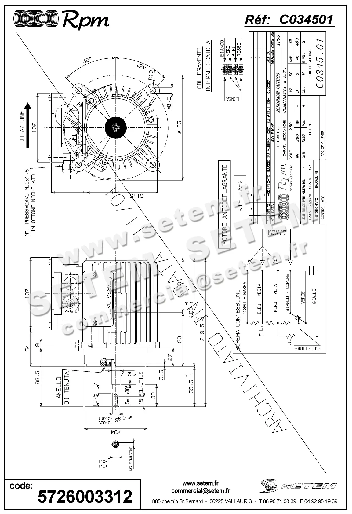 5726003312-MOTEUR RPM C034501