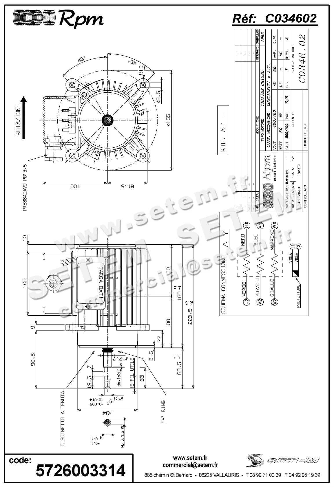 5726003314-MOTEUR RPM C034602
