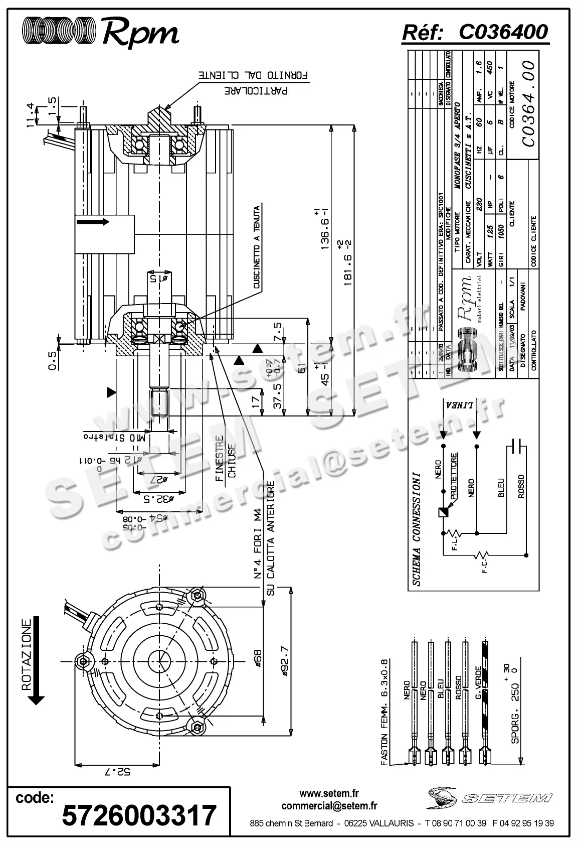 5726003317-MOTEUR RPM C036400