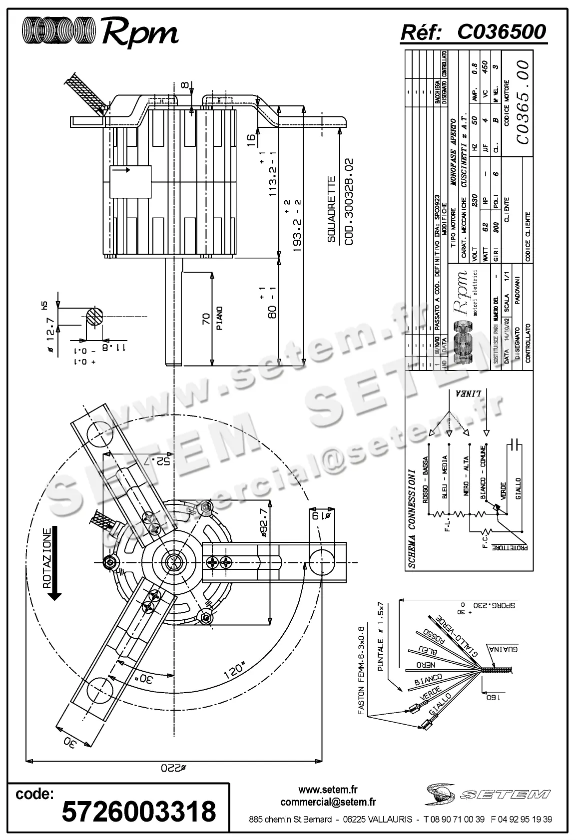 5726003318-MOTEUR RPM C036500