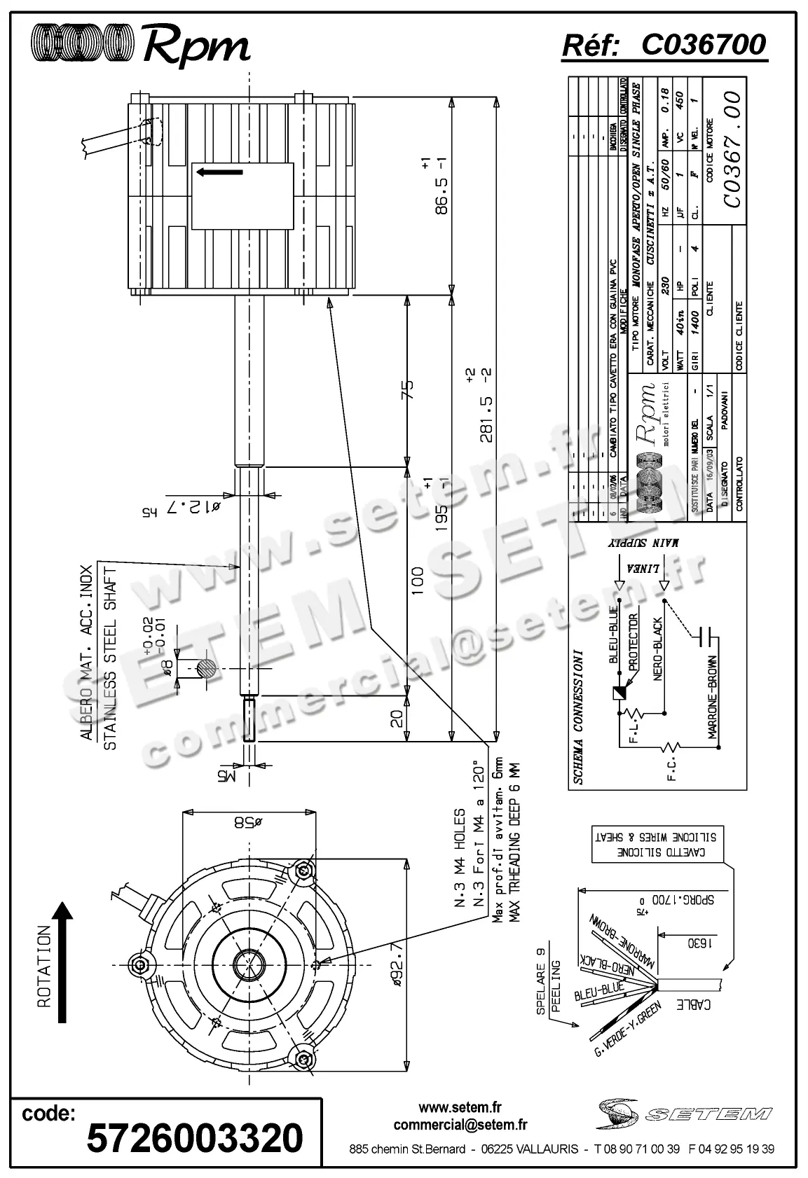 5726003320-MOTEUR RPM C036700