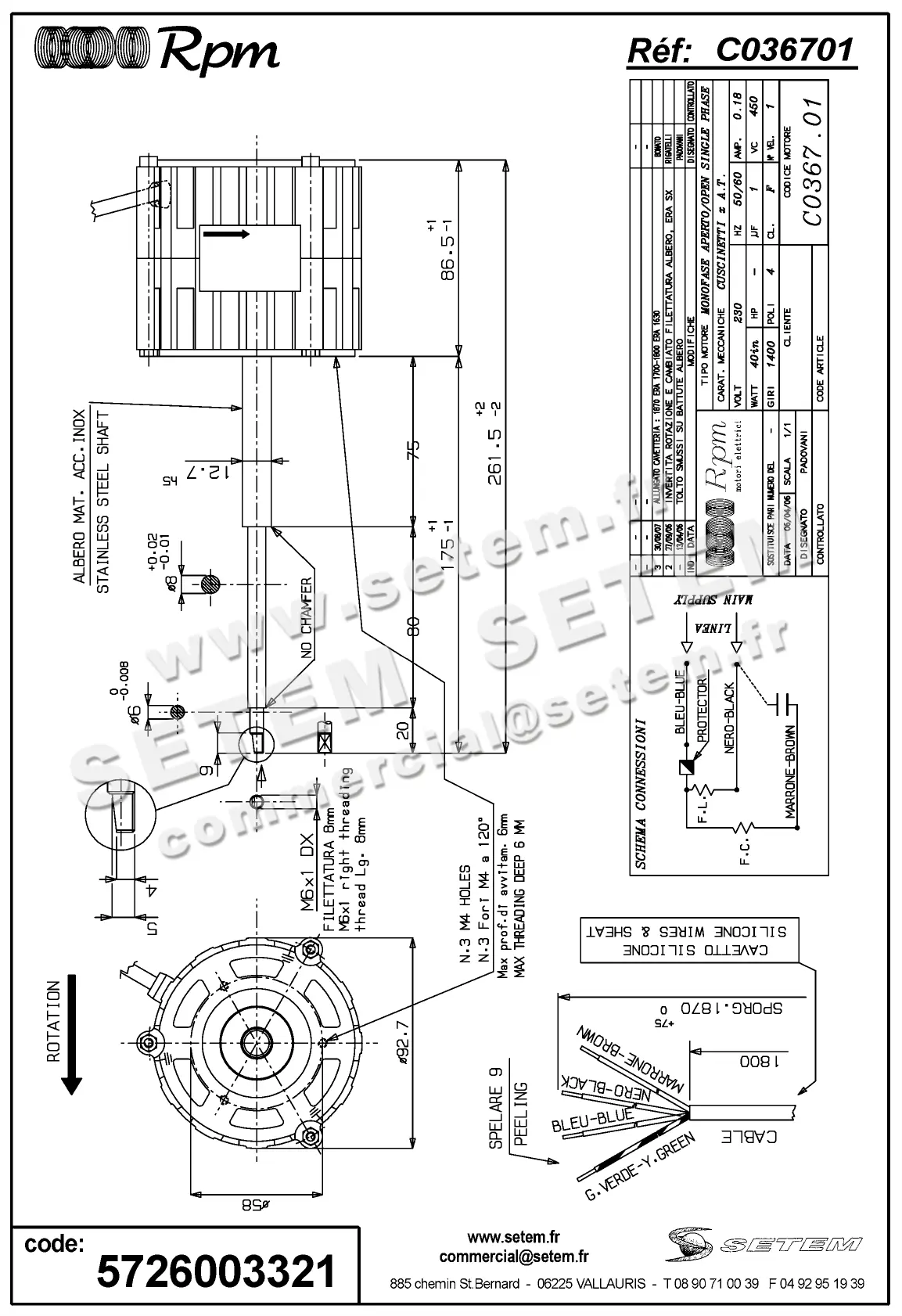 5726003321-MOTEUR RPM C036701 3
