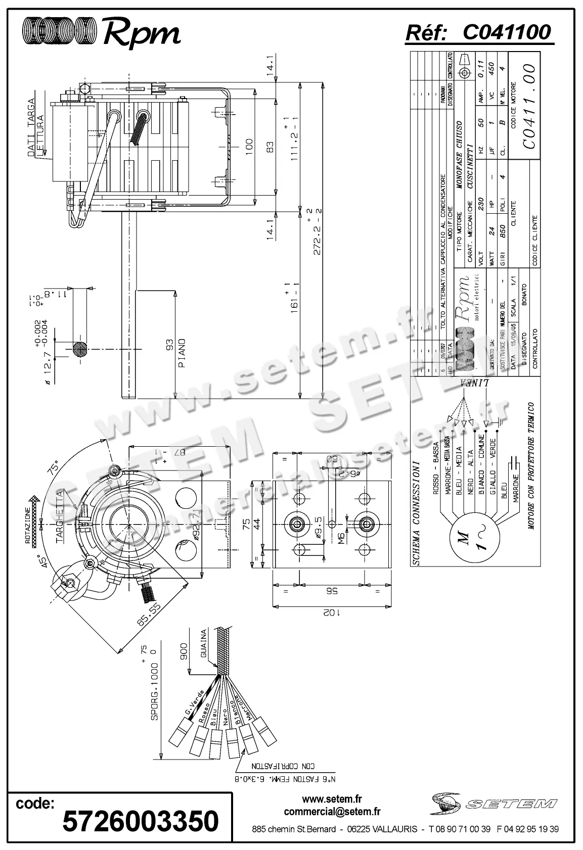 5726003350-MOTEUR RPM C041100