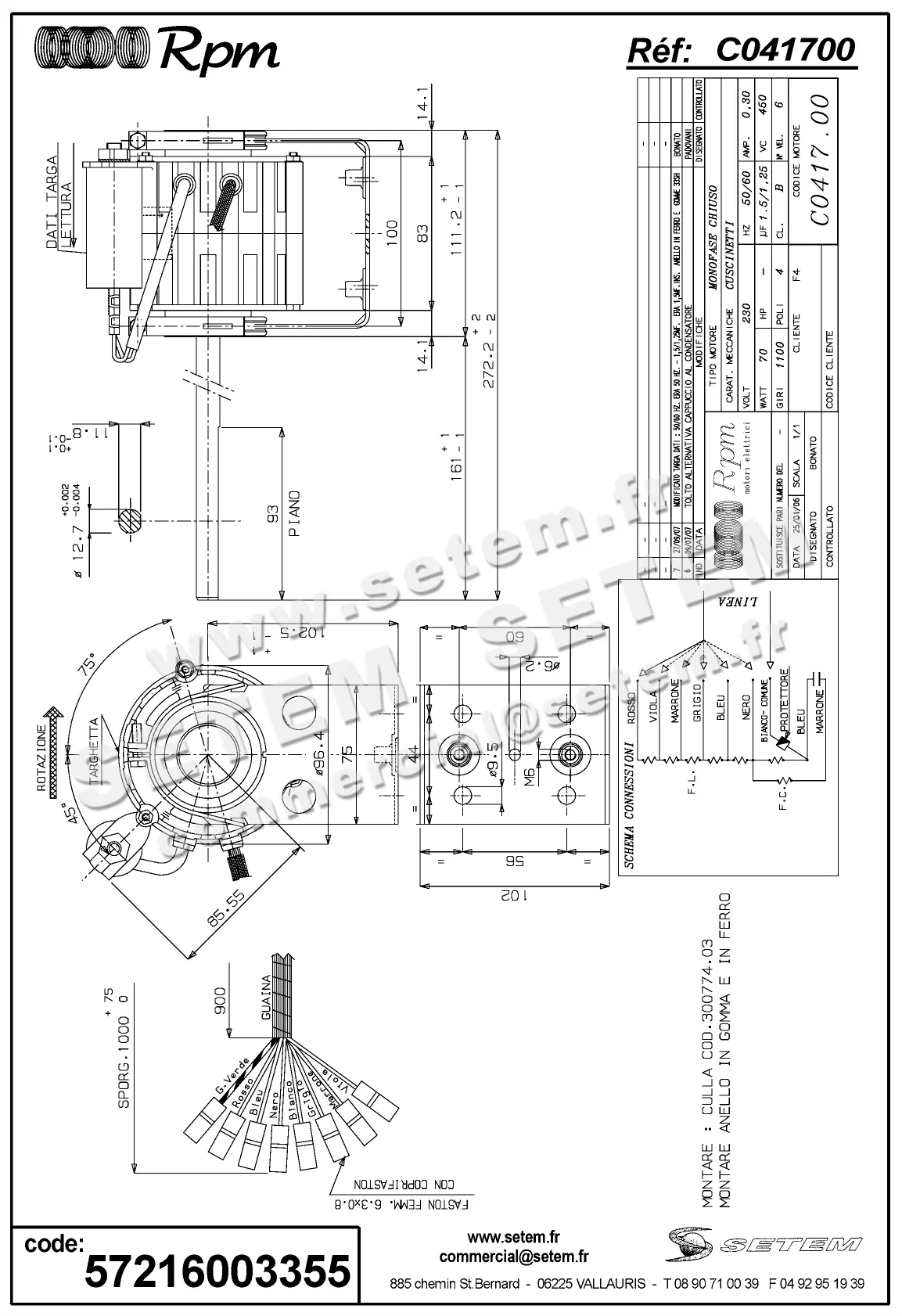 5726003355-MOTEUR RPM C041700