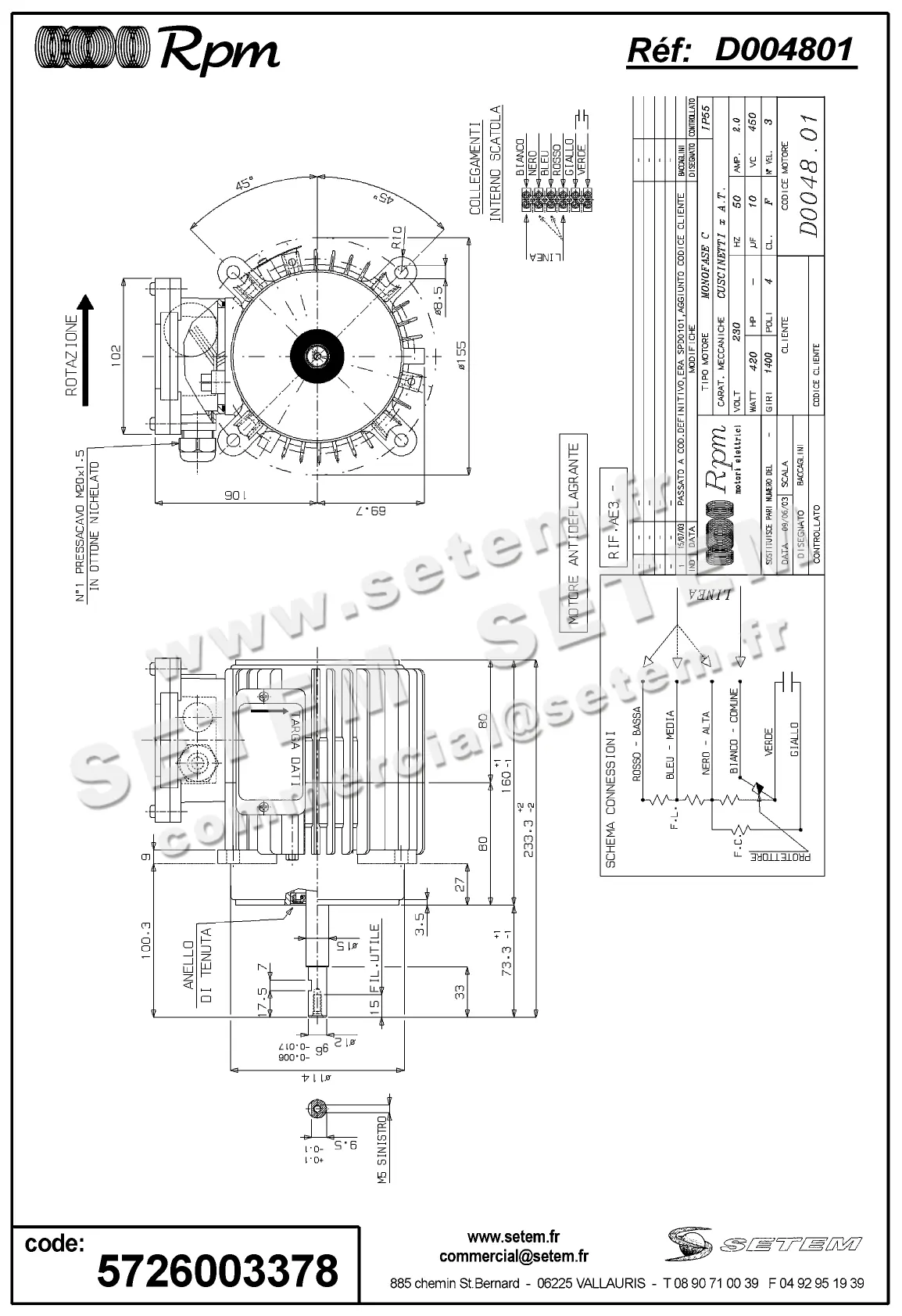 5726003378-MOTEUR RPM D004801
