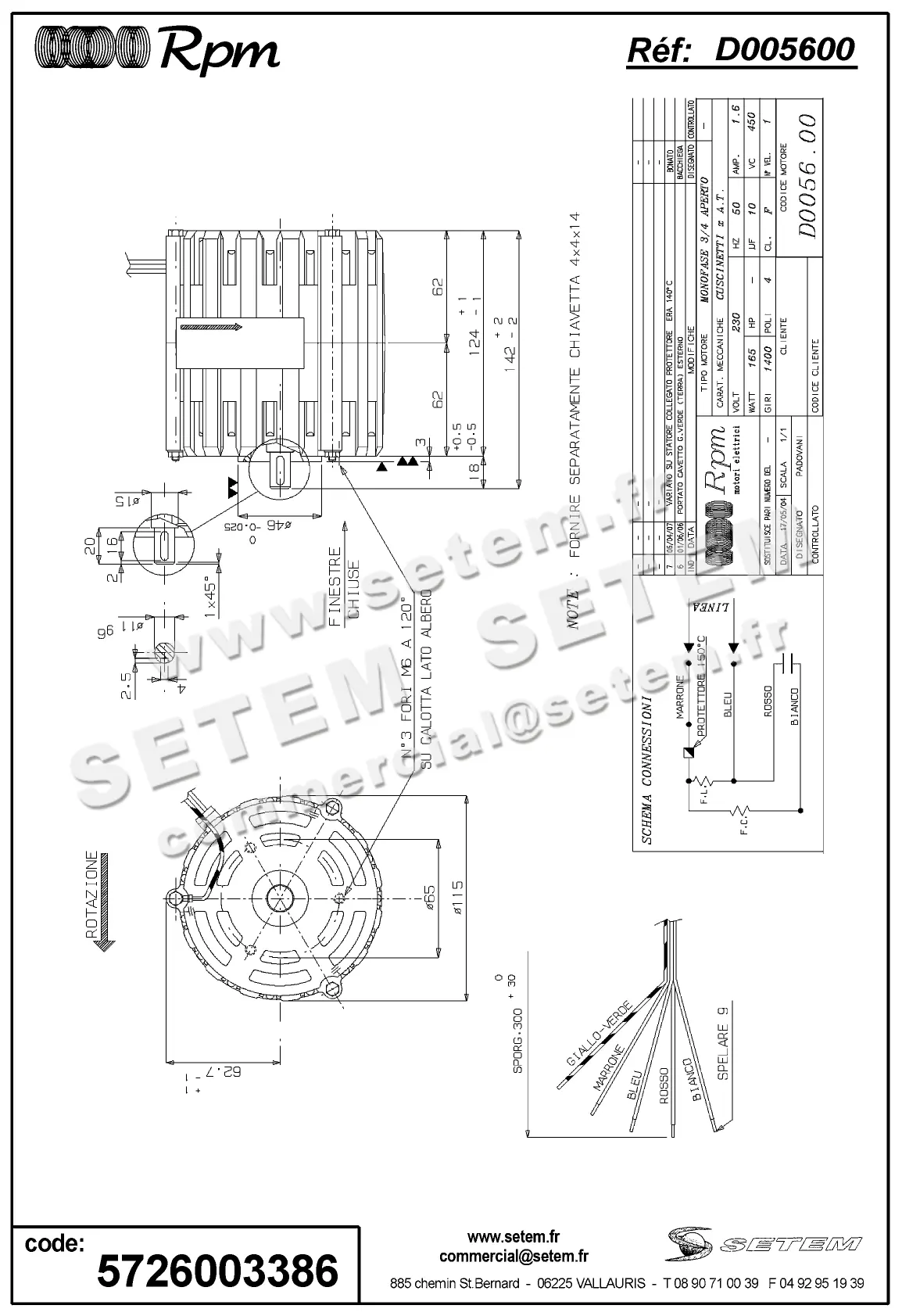 5726003386-MOTEUR RPM D005600