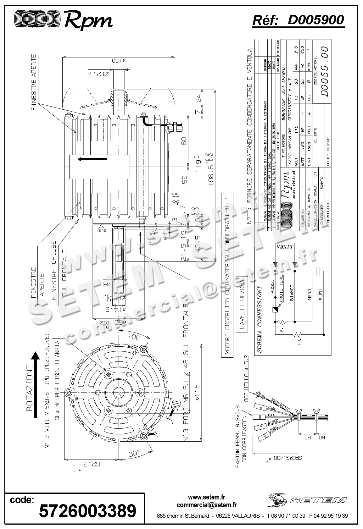 5726003389-MOTEUR RPM D005900