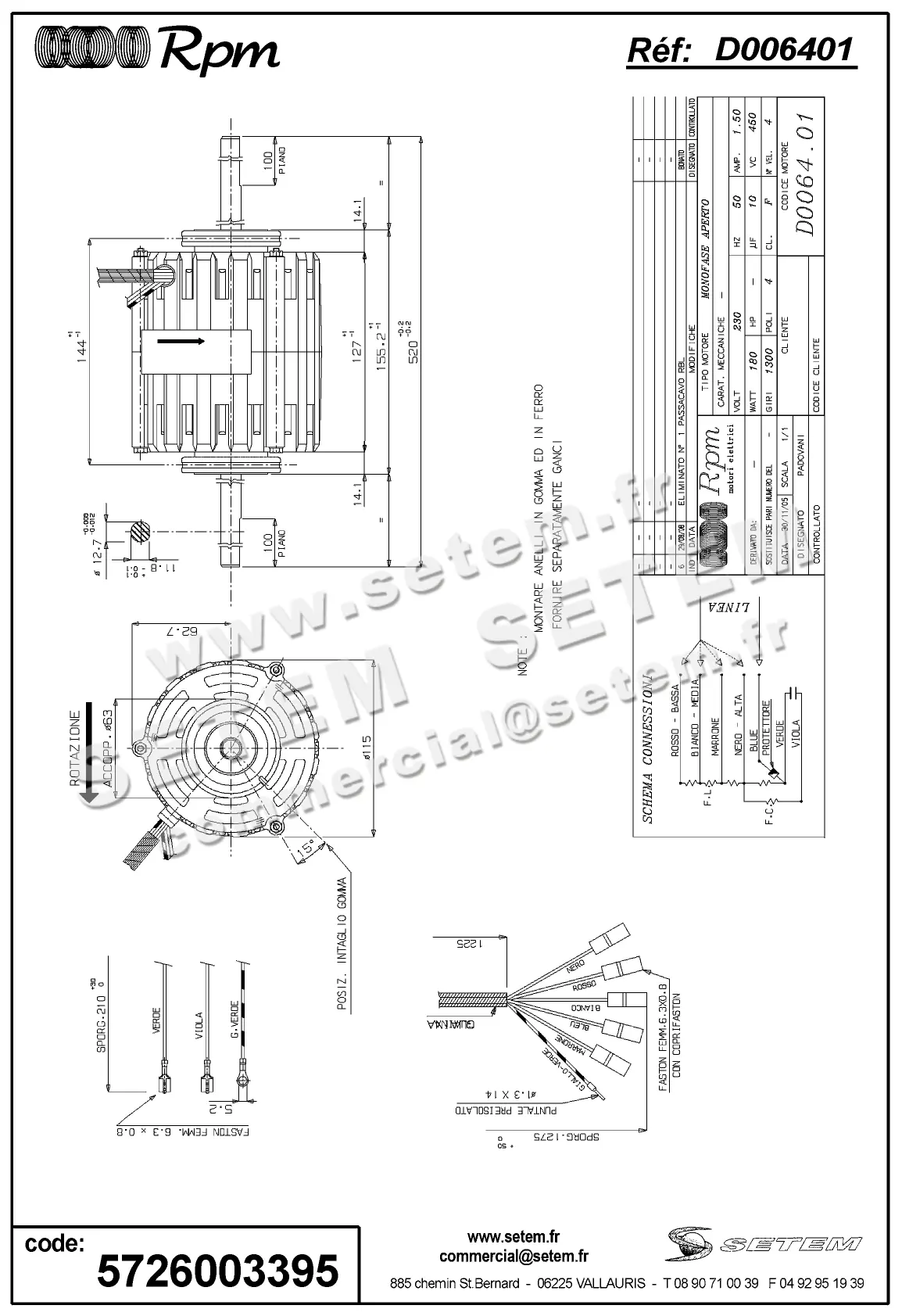 5726003395-MOTEUR RPM D006401