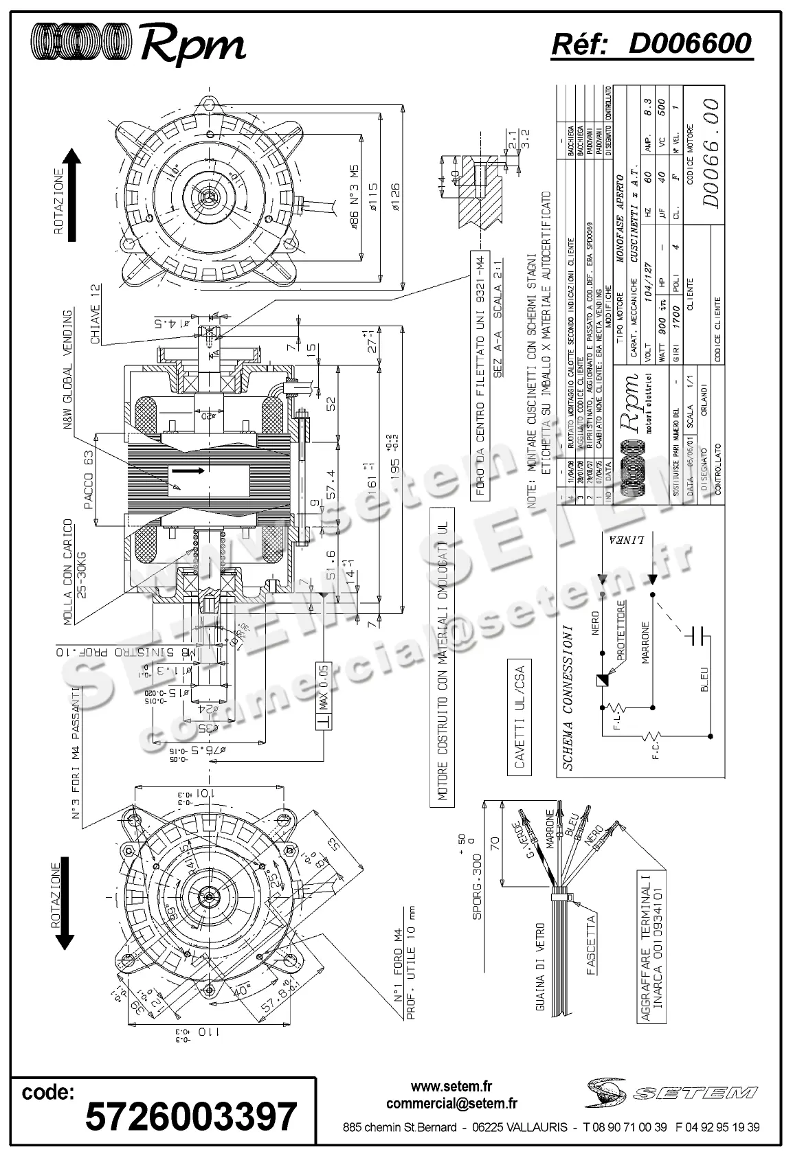 5726003397-MOTEUR RPM D006600