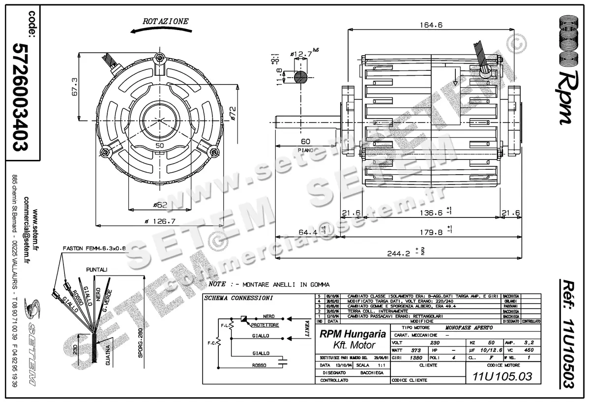 5726003403-MOTEUR RPM 11U10503 5