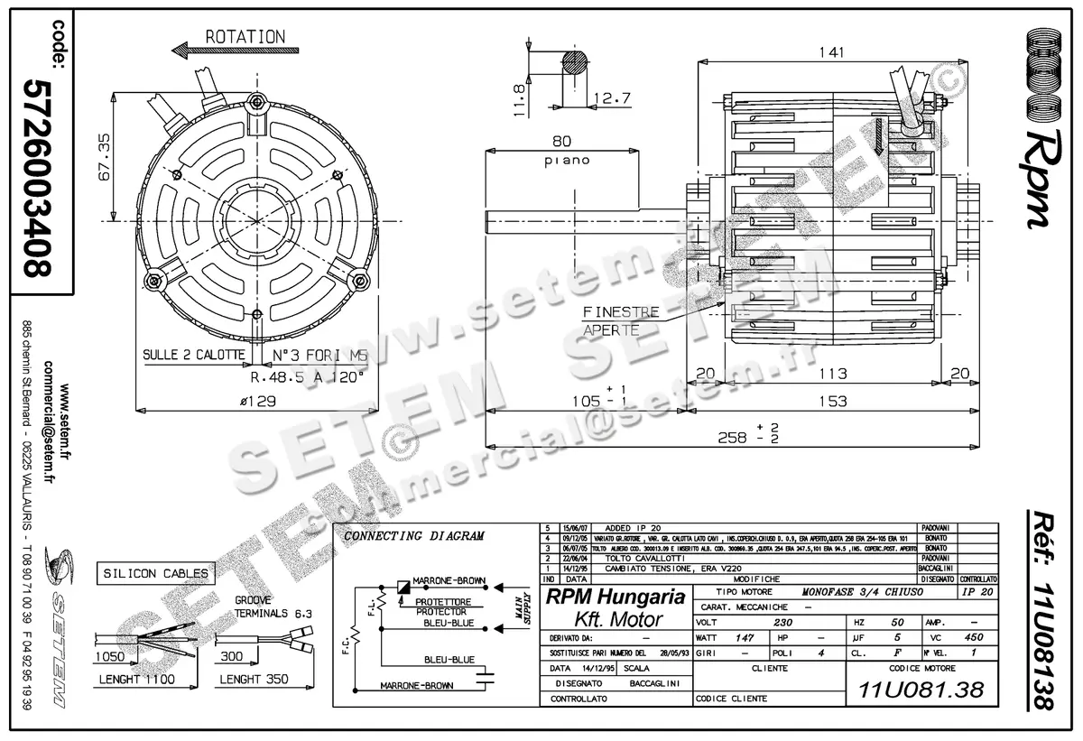 5726003408-MOTEUR RPM 11U08138 4