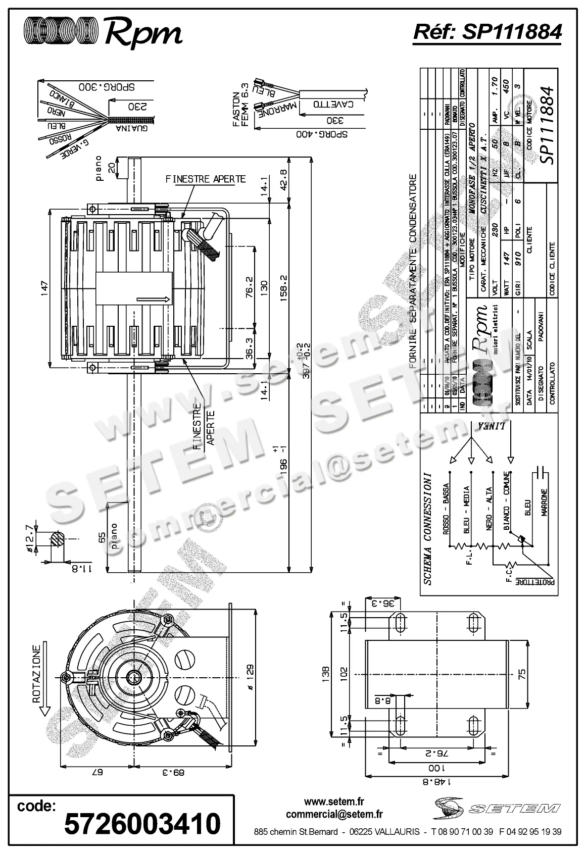 5726003410-MOTEUR RPM SP111884 4