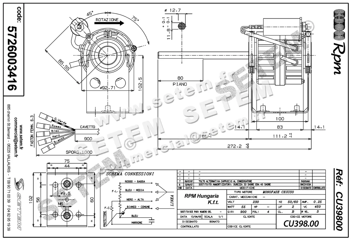 5726003416-MOTEUR RPM CU39800 3