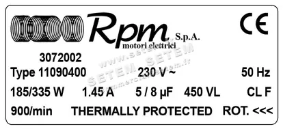 5726003420-MOTEUR RPM 11090400 "3072002" 5