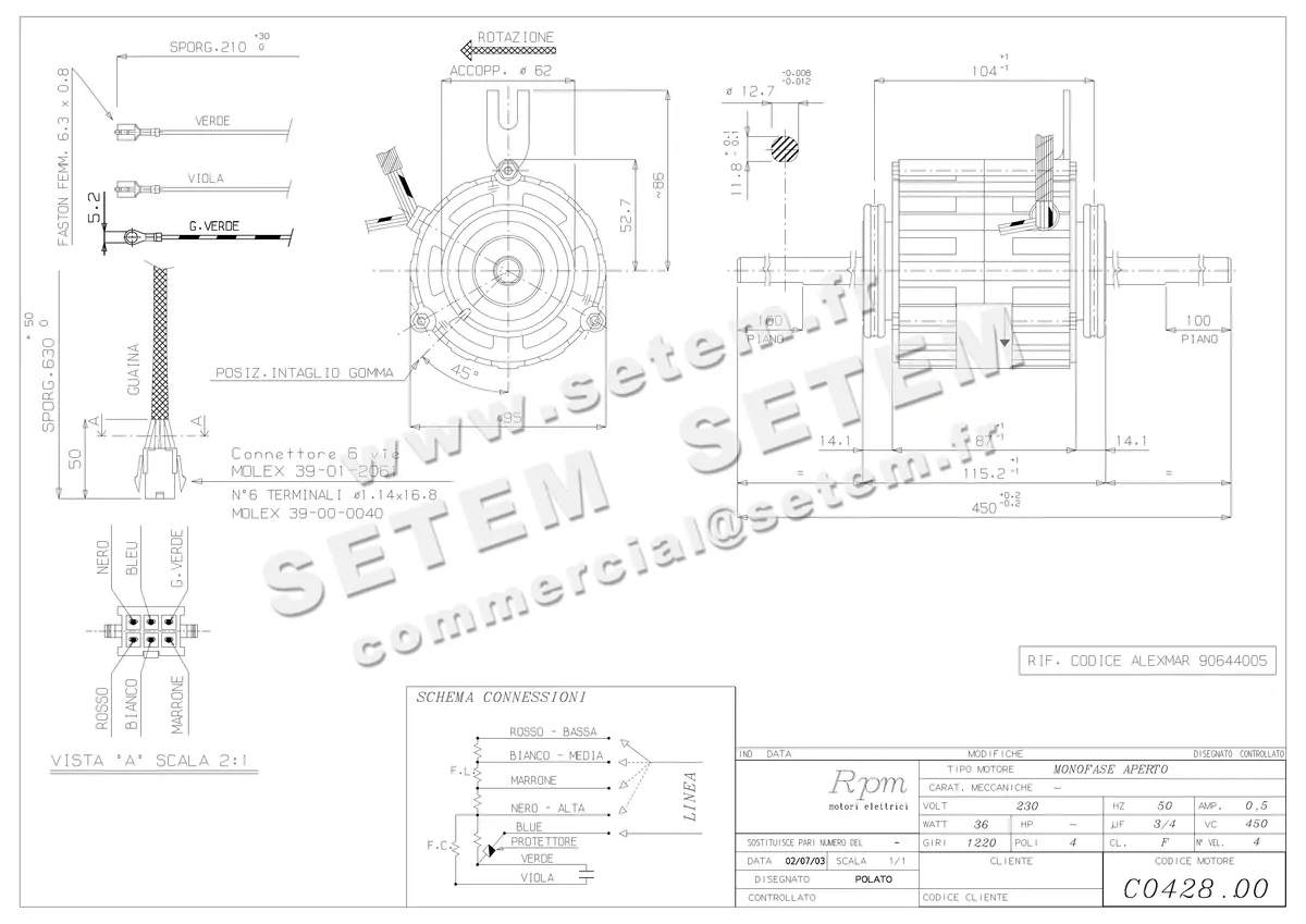 5726003421-MOTEUR RPM 11055000