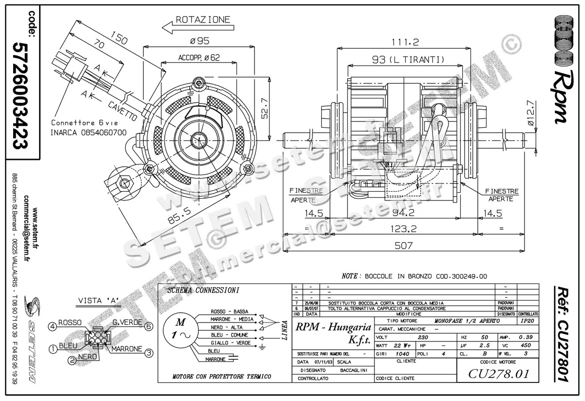 5726003423-MOTEUR RPM CU27801 "4448900" 3