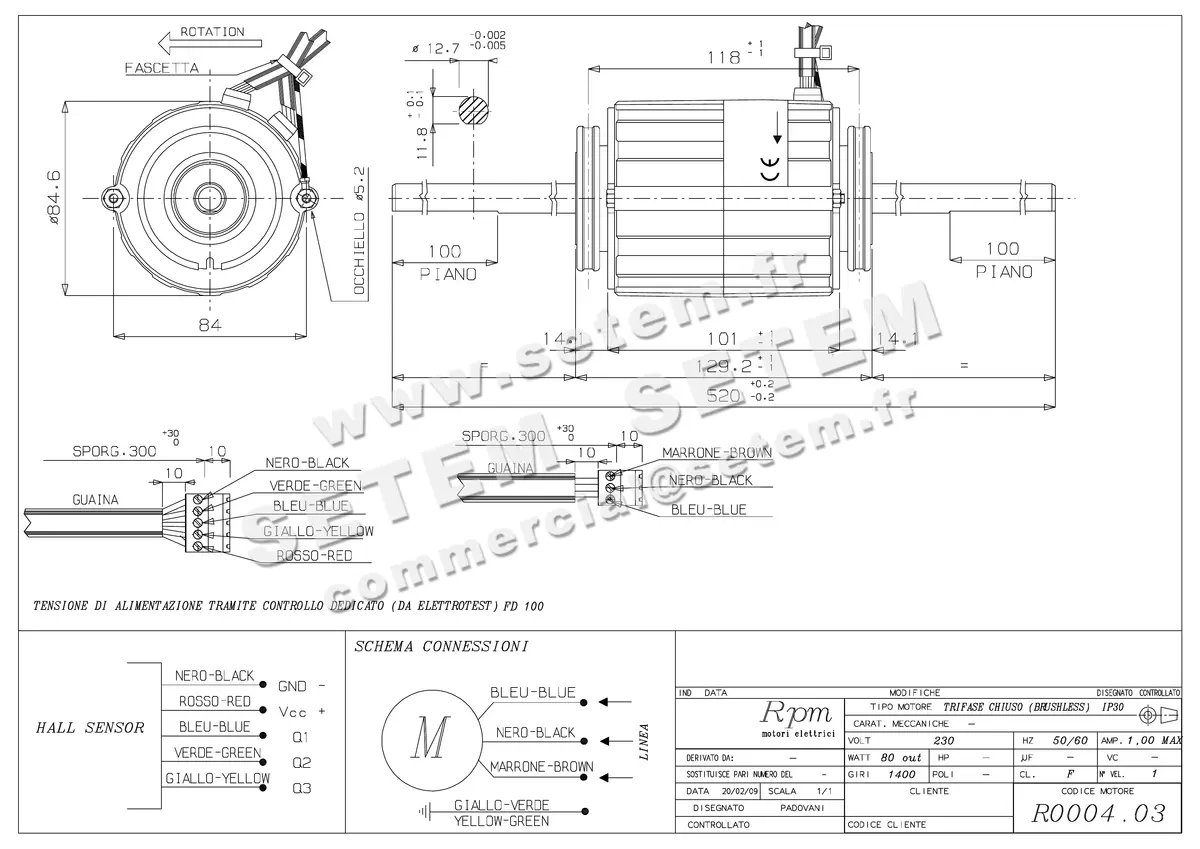 5726003436-MOTEUR RPM R000403